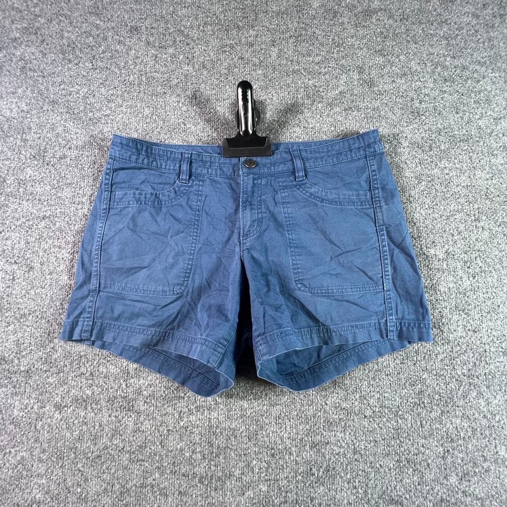 The North Face Chino Shorts Women's 10 Blue Cotton Hiking Travel Summer Stretch